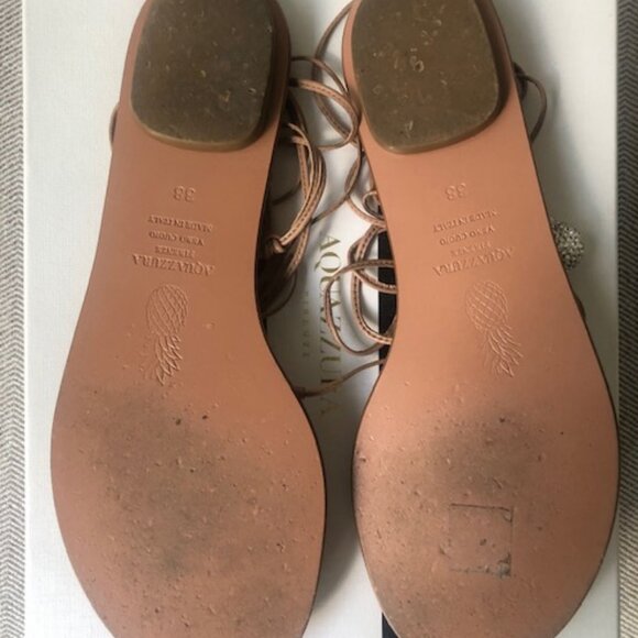 Aquazzura Jackie Crystal flat sandals - size 38 - Picture 5 of 7